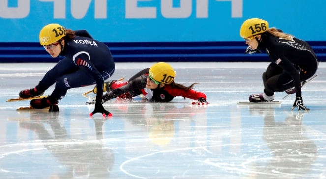Soczi 2014: azjatyckie podium biegu na 1000 m kobiet w short tracku