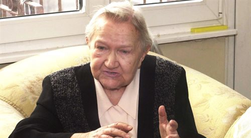 Elżbieta Zawacka była jedyną spośród 15 kobiet, która pomyślnie przeszła trening cichociemnych. Na zdj. w dniu swoich 95 urodzin