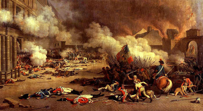 Szturm sankiulotów na pałac w Tuileries 10 sierpnia 1792 r.
