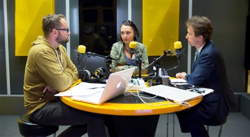 Od lewej: Piotr Firan (prowadzący program), Anna Zielińska i Piotr Otawski