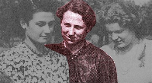 Danuta Zdanowicz (w środku). Zdjęcie z 1942 r.
