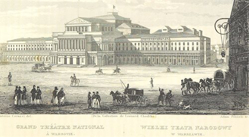 Teatr Wielki na rycinie z epoki, 1839