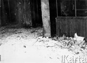 Hol budynku Komitetu Wojewódzkiego PZPR po pożarze. Radom, 25 czerwca 1976 
