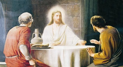 Jezus z uczniami w Emaus