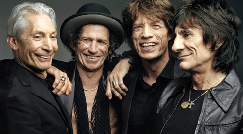 The Rollings Stones: Charlie Watts , Keith Richards, Mick Jagger and Ron Wood