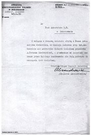Pismo Karola Aleksandrowicza z 3.11.1940