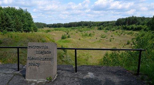 Dawna żwirownia na terenie obozu Treblinka I