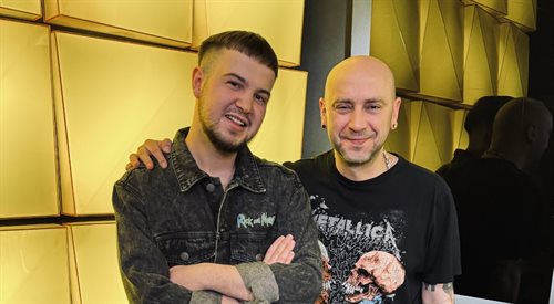 Kamil Kowalski i Damian Sikorski w studiu Czwórki