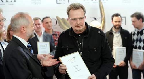 Adam Sikora na gali Polskich Nagród Filmowych Orły 2012