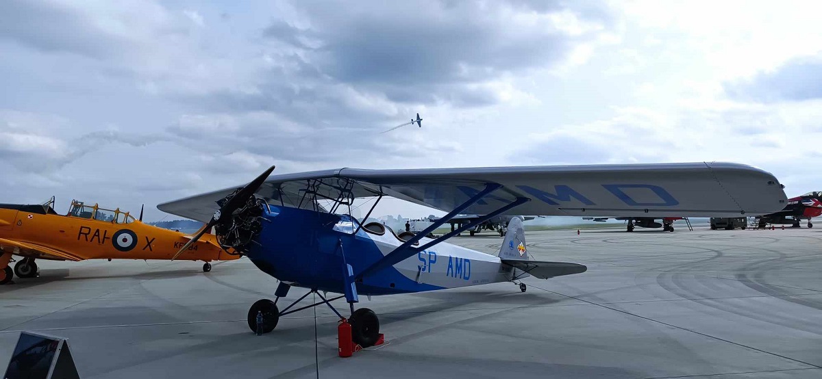 Літак, на якому Скаржинський здвійснив сві поінерський політ, можна було побачити під час Air Show Radom 2023