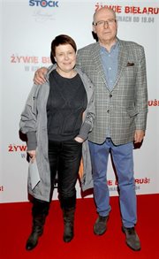 Pisarka i scenarzystka Ilona Łepkowska z mężem Czesławem Bieleckim