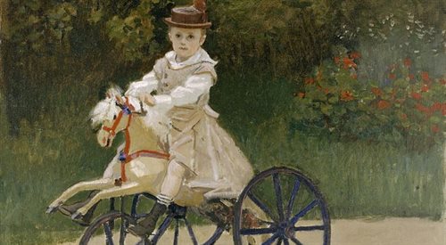 Fragment obrazu Claudea Moneta przedstawiającego jego syna Jeana