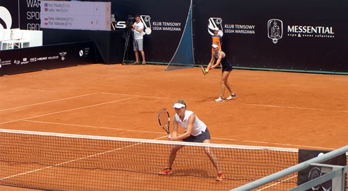 Katarzyna Kawa i Katarzyna Piter w finałowym meczu  WSG Open 2017.