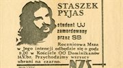 Ulotka NZS w rocznicę śmierci Stanisława Pyjasa