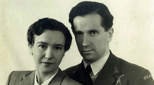Zdzisław Krasnodębski z żoną Wandą (Anglia 1948), fot. Jacekra1, WikipediaCreativeCommons