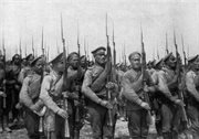 Oddziały rosyjskie broniące dostępu do Warszawy, rok 1917