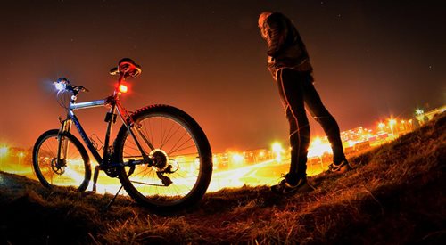 Płonące miasto - najlepsze zdjęcie w konkursie Ja i mój rower