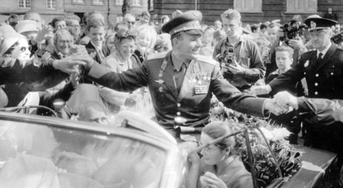Jurij Gagarin z wizytą w Danii, 5 września 1962 r. foto: PAPPhotoshop