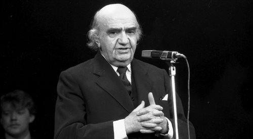 Aleksander Bardini na VIII Przeglądzie Piosenki Aktorskiej, Wrocław, 1987 r.
