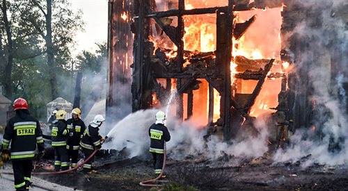 Pożar zabytkowego kościoła w Łodzi-Mileszkach