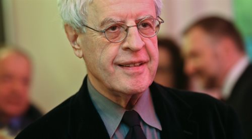 Charles Simic w Warszawie podczas uroczystej gali wręczenia Międzynarodowej Nagrody Literackiej im. Zbigniewa Herberta
