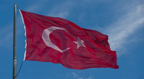 Flaga Turcji. Zdjęcie ilustracyjne