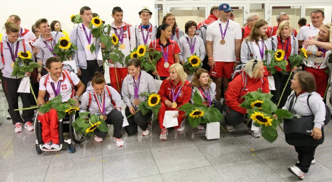 Polscy paraolimpijczycy po powrocie z Londynu