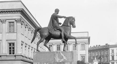 Pomnik księcia Józefa Poniatowskiego na Placu Saskim w Warszawie, 1928 rok