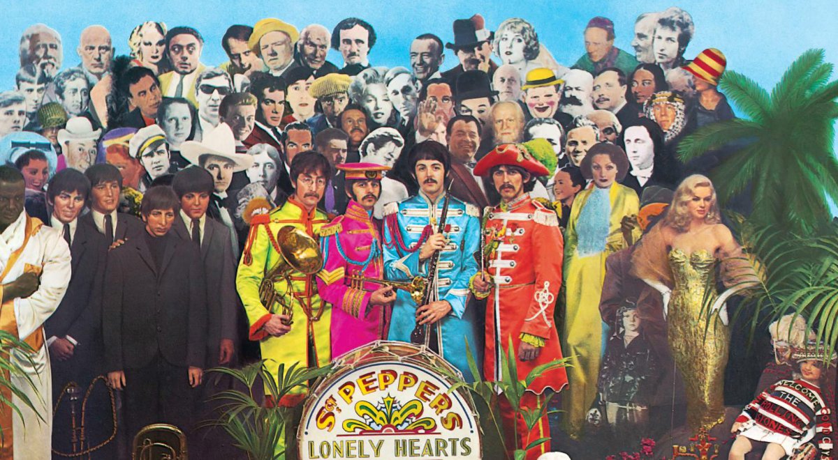 Fragment okładki płyty "Sgt. Pepper's Lonely Hearts Club Band"
