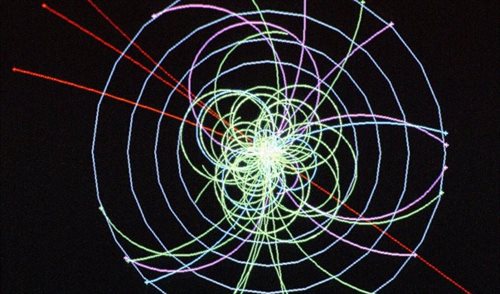 Rozkład bozonu Higgsa - symulacja