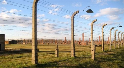 Druty obozu w Auschwitz