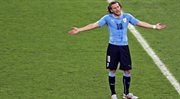 Urugwajczyk Diego Forlan podczas meczu z Kolumbią