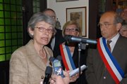 Irina Bokova - Dyrektor Generalna UNESCO - przemawia podczas uroczystości odsłonięcia tablicy pamiątkowej z okazji wpisania Archiwum Instytutu Literackiego na listę programu 
