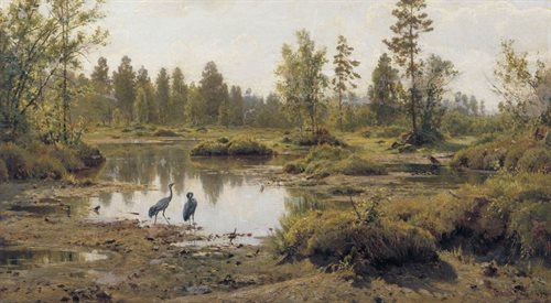 Błota. Polesie - obraz Iwana Szyszkina z 1890 r.