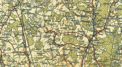 Lauda Sienkiewiczowska  fragment mapy niemieckiej z 1912 r.