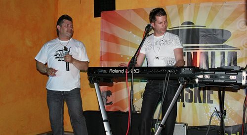 Zenon Matyniuk i Ryszard Warot z zespołu Akcent