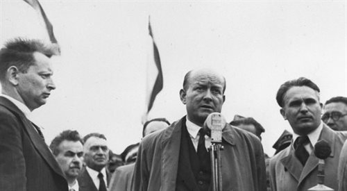 Powrót delegacji rządu z Moskwy VII.1945r.nz: Stanisław Mikołajczyk PAPCAF