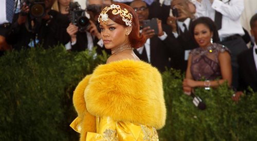 Rihanna na corocznym balu, który odbywa się w Metropolitan Museum of Art w Nowym Jorku