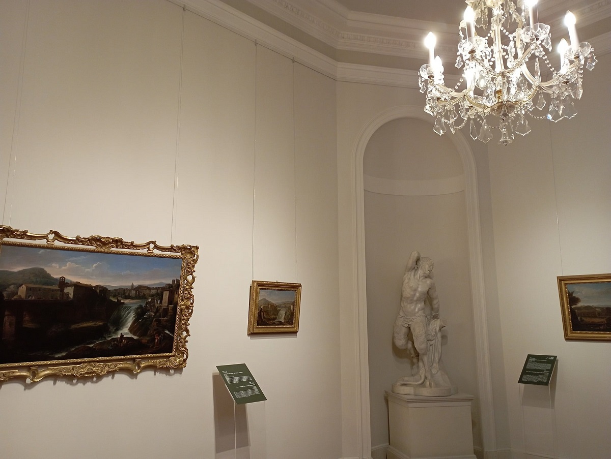 Експозиція виставки «Італійські краєвиди Гаспара ван Віттеля» в Королівському замку у Варшаві