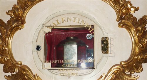 Relikwie św.Walentego w Kościele Wniebowzięcia Najświętszej Maryi Panny w Chełmnie