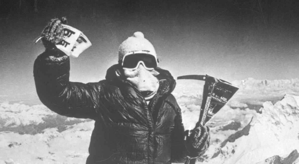 16 жовтня 1978 року. Ванда Руткєвич на вершині Монт Евересту
