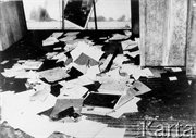 Zniszczone wnętrza budynku KW PZPR. Radom, 25 czerwca 1976 