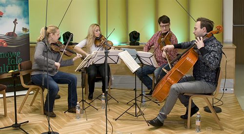 Royal String Quartet w Studiu im. W. Szpilmana