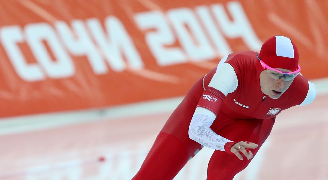 Katarzyna Bachleda-Curuś podczas rywalizacji zawodniczek na dystansie 3000 m w łyżwiarstwie szybkim, 09 bm. Polka została zdyskwalifikowana