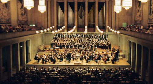 Sala Herkulesa, w której odbył się koncert Orkiestry Symfonicznej Radia Bawarskiego w Monachium