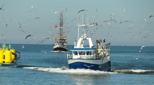 Kuter rybacki w Kołobrzegu