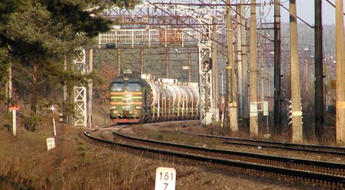 Granica polsko-białoruska na linii kolejowej Białystok-Grodno