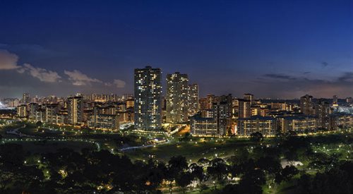 Panorama Singapuru z Bishan Park fot. WikipediaccChensiyuan.