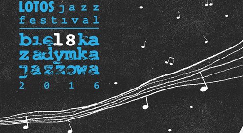 Fragment plakaty promującego Lotos Jazz Festiwal. Bielska Zadymka Jazzowa