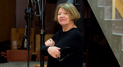 Elżbieta Kępińska (tytułowa Ciotunia) w studiu S-7